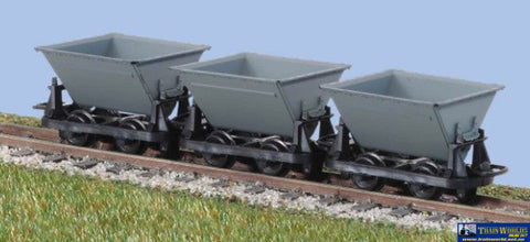 Pgr-331 Peco-Rolling Stock V-Skip Hudson Ruggas Grey Oo9-Scale Rolling