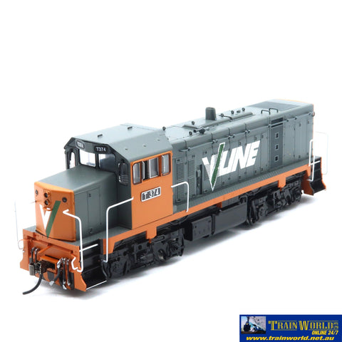 PLM-PT3A2374 Powerline T-Class Series-3 Low Nose (T4) T374 ’V/Line Tangerine/Grey’ HO-Scale DCC/Sound-Fitted
