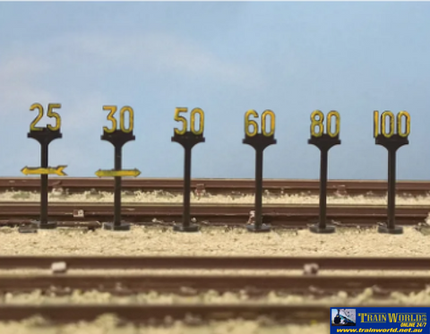 PMS 5050 Model Scene Speed Restriction Signs BR OO Scale Part