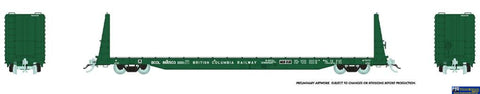Rap-147005A Rapido Ho Marine Industries Bulkhead Flatcar: Bcr - Dark Green Scheme: Single Car
