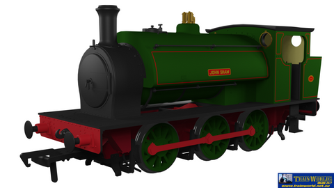 RAP-903016 Rapido UK Hunslet 16’’ 0-6-0ST ’John Shaw’ Lined-Green OO-Scale DCC-Ready Locomotive