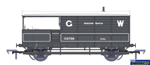 Rap-918001 Rapido Uk Gwr Dia-Aa20 Toad Brake Van #114756 Grey With Large-Lettering Hereford Barton