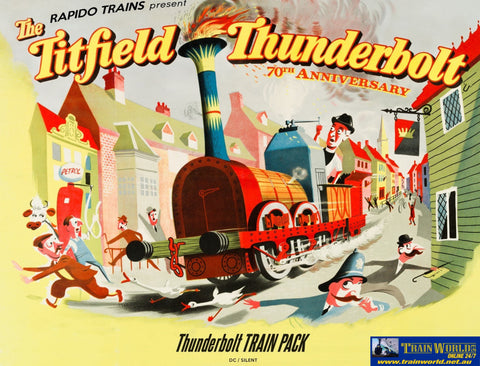 Rap-922002 Rapido Uk The Titfield Thunderbolt 70Th Anniversary Train-Pack Oo-Scale Dcc-Ready