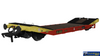 Rap-929010 Rapido Uk Satlink 25T Lowmac ’Zxw’ #Kde263282 Red/Yellow Era-9 Oo-Scale Rolling Stock