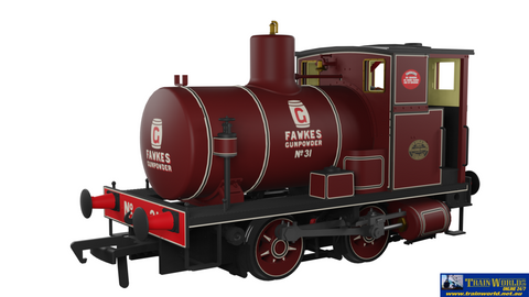 RAP-965011 Rapido UK Andrew Barclay *Fireless* 0-4-0 ’What If’ No.31 ’G.Fawkes Gunpowder’ OO-Scale DCC-Ready Locomotive