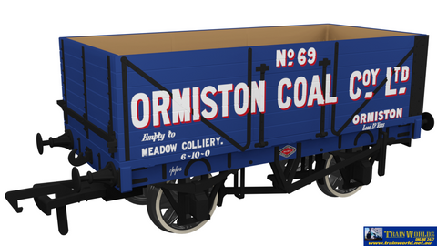 Rap-967218 Rapido Uk Po Rch 1907 7-Plank Open-Wagon No.69 ’Ormiston Coal Co. Ltd’ Eras-2/3/4