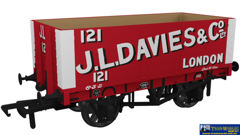 RAP-967422 Rapido UK PO RCH 1907 7-Plank Open-Wagon ’J.L. Davies & Co.’ No.121 Era-2 OO-Scale Rolling Stock