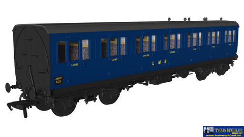RAP-978053 Rapido UK *Evolution* 48’ Non-Corridor Bogie-Coach LMR First ’ARMY 5325’ OO-Scale Rolling Stock
