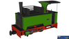 RAP-986507 Rapido UK Kerr Stuart Sirdar Plain Green OO9-Scale DCC Fitted non sound - Locomotive