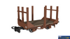 RAP-990705 Rapido UK Stake Wagon – Plain Rusty Brown No.65 009-Scale - Rolling Stock