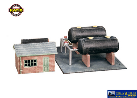 Rat-228 Ratio (Kit) Oil-Depot Footprint: 80Mm X 25Mm N-Scale Structures