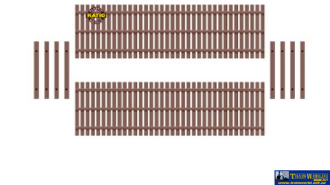 RAT 437 Ratio Wooden Fencing OO Scale Scenery