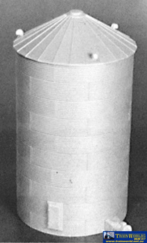 RIX-6280305 Rix Products 44 foot Grain Bin w/30-Degree Peaked Top HO Scale - Structures
