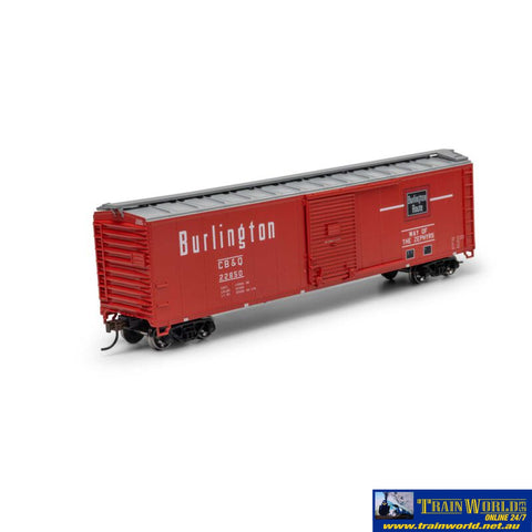 RND-15094 Athearn Roundhouse HO 50’ PS-1 Single Sliding Door Box CB&Q #22850 Rolling Stock
