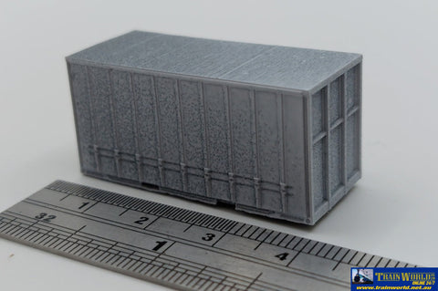 SCE-0144 Sixcoupled Engineering 20’ Curtain-side Modern Container Kit (2pk) N Scale ContainerAndLoad