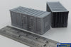 SCE-0146 Sixcoupled Engineering 20’ Container Kit VC style (2pk) N Scale ContainerAndLoad