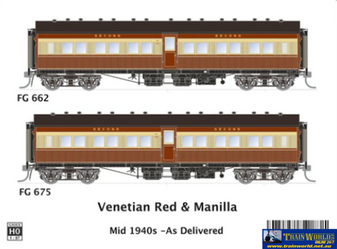 SDS-FG009 SDS Models FG 662 & FG 675 Venetian Red & Manilla as delivered HO Scale Rolling Stock