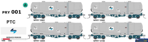 SDS-PRY001 SDS Models Cement Wagons PTC early 80’s (4) HO scale Rolling Stock