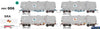SDS-PRY006 SDS Models Cement Wagons SRA 80’s to mid 90’s (4) HO scale Rolling Stock