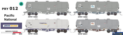 SDS-PRY012 SDS Models Cement Wagons Pacific National 04 to 24 (4) HO scale Rolling Stock