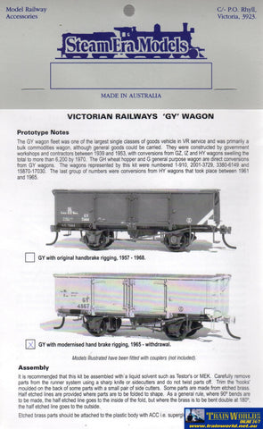 Sem-R01L Steam Era Models Kit Vr Gy-Type Open-Wagon With Modified Handbrake Rigging
