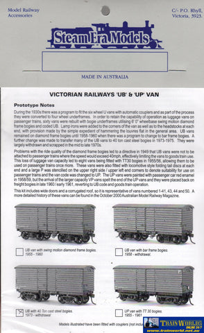 Sem-R09C Steam Era Models Kit Vr Ub-Type Louvre-Van With 40-Ton Cast-Steel Bogies (1973-Withdrawal)
