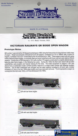 Sem-R27Cs Steam Era Models Kit Vr Qr-Type Open-Wagon With Cast-Steel Bogies Ho Scale Rolling Stock