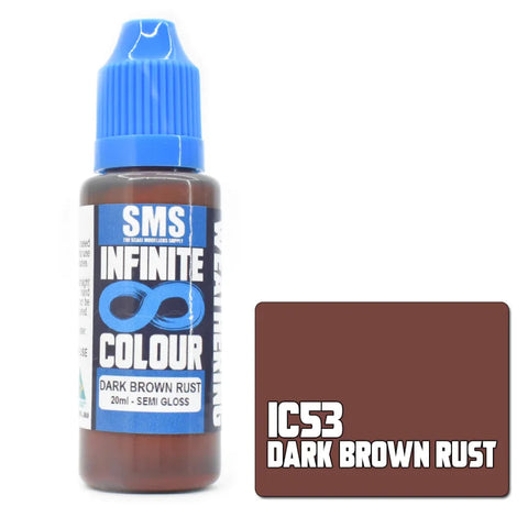 Sms-Ic53 The Scale Modellers Supply Infinite Colour Dark Brown Rust 20Ml Glueandpaint