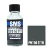 Sms-Pmt06 The Scale Modellers Supply Metallic Acrylic-Lacquer Paint Steel 30Ml Glueandpaint