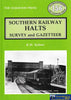 Southern Railway Halts Survey and Gazetteer -Used- (UB1B-1448S) Reference