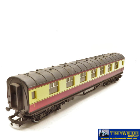 SSH-563 Used Goods Hornby BR Composite Coach Crimson/Cream R442 OO scale Rolling Stock