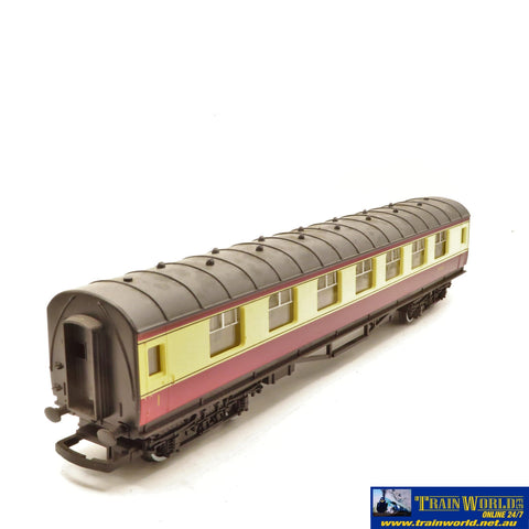SSH-565 Used Goods Hornby BR Composite Coach Crimson/Cream R442 OO scale Rolling Stock