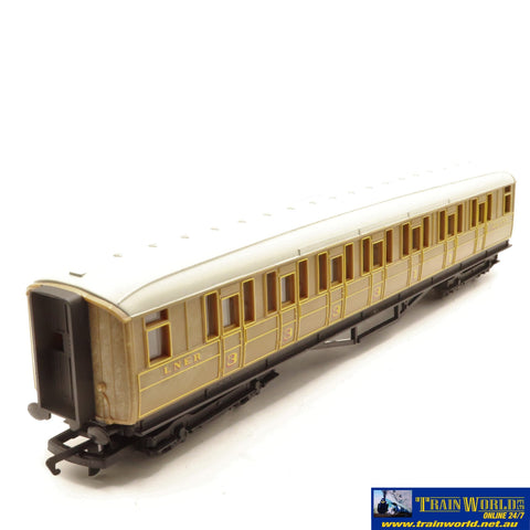 SSH-590 Used Goods Hornby Railroad LNER Teak Composite Coach 22357 OO scale Rolling Stock