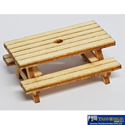 Tsm - Sm1011 Trackside Models Ho Scale – Laser Cut “Picnic Tables” 6 Per Pack Structures
