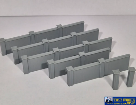 TSM-TP1004 - High Plain Wall (7 total 569mm of wall)- HO Scale - Structures