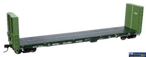 WAL-104342 Walthers-Proto 50’ CC&F Bulkhead Flatcar British Columbia BCIT #16162 HO-Scale Rolling Stock
