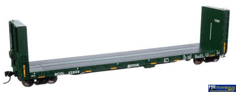 WAL-104346 Walthers-Proto 50’ CC&F Bulkhead Flatcar British Columbia BCOL #52859 HO-Scale Rolling Stock