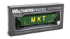 Wal-106164 Walthers-Proto 58 Evans 4780 Cu Ft 3-Bay Covered Hopper M-K-T Ho Scale Rolling Stock