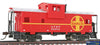 Wal-1503 Walthers-Trainline Wide Vision Santa Fe Link Caboose Ho Scale Rolling Stock