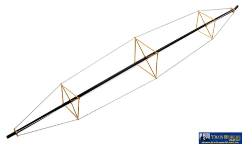 WAL 2955 Walthers Cornerstone Kit Support Trusses for Guywires and Piping HO Scale Structures