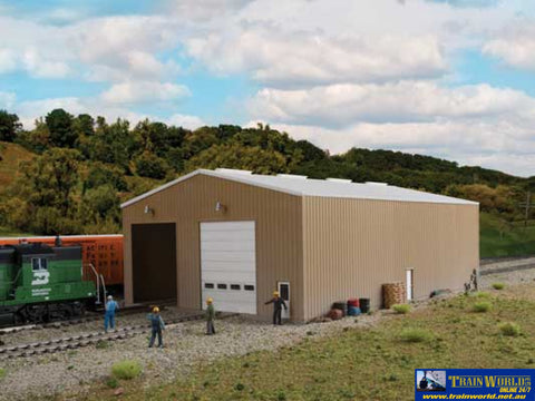 WAL 2986 Walthers Cornerstone Kit Modern Double Track Engine House HO Scale Structures