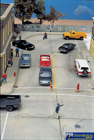 Wal-3138 Walthers Cornerstone Kit Concrete Street System Ho Scale Structures