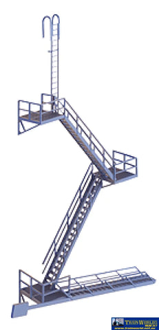 WAL-3736 Walthers Cornerstone Kit Modern Fire Escape HO Scale Structures