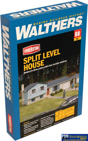 Wal-3794 Walthers Cornerstone Kit Split-Level House Ho Scale Structures