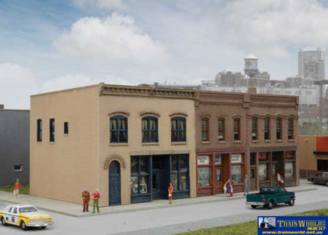 WAL-3851 Walthers Cornerstone Kit Merchant’s Row III N Scale Structures