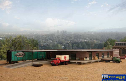 WAL 4065 Walthers Cornerstone Kit Mid Century Modern Freight Station HO Scale Structures