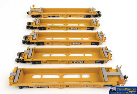 WAL-55665 Walthers-Mainline Thrall 5-Unit Rebuilt 40’ Well Car - Ready to Run HO Scale Rolling Stock