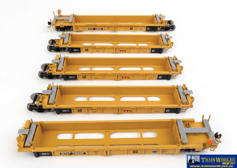 WAL-55669 Walthers-Mainline Thrall 5-Unit Rebuilt 40’ Well Car - Ready to Run HO Scale Rolling Stock