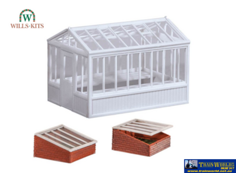 Wil-Ss20 Wills Kits Ss20 Glasshouse & Cold Frames (Glass House Footprint: 56Mm X 41Mm 26Mm X25Mm)