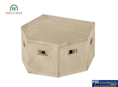 Wil-Ss74 Wills Kits Ss74 Pill-Box Footprint: 57Mm X 49Mm Oo-Scale Structures